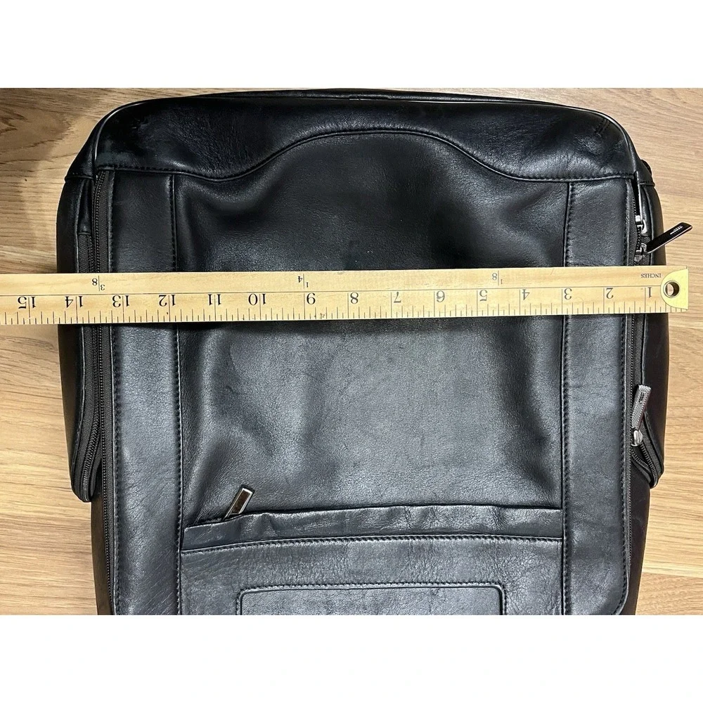 Vintage Hartmann Aviator Leather Backpack Black Luggage Carry On Travel Bag